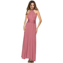 Load image into Gallery viewer, (spot) Temperament Bridesmaid long sister group dress 2020 bride Bridesmaid dress many kinds of long Party dinner dress gowns