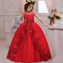 Load image into Gallery viewer, New 2020 Girls'Back Hollow Flower Dress Flower Boy High-end Wedding Dress Elegant Girls' Flower-lace Banquet Dress