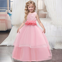 Load image into Gallery viewer, New 2020 Girls'Back Hollow Flower Dress Flower Boy High-end Wedding Dress Elegant Girls' Flower-lace Banquet Dress