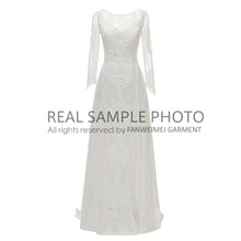 Load image into Gallery viewer, Factory Price 100 % real sample photo Lace boho bohemian wedding dress bridal gown