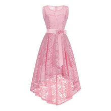 Load image into Gallery viewer, 2020 wedding party dress prom gown fashion clothing Front short long back dark blue halter Bow Bridesmaid Dresses