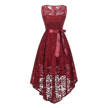 Load image into Gallery viewer, 2020 wedding party dress prom gown fashion clothing Front short long back dark blue halter Bow Bridesmaid Dresses