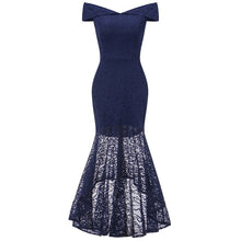 Load image into Gallery viewer, 2020 wedding party dress prom gown fashion clothing Front short long back dark blue halter Bow Bridesmaid Dresses