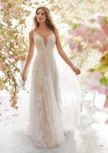 Load image into Gallery viewer, New wedding dress sexy backless sleeveless lace dress for women