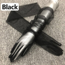 Load image into Gallery viewer, 2020 Women Sheer Tulle Gloves Transparent Full Finger Elbow Long Gloves Mittens wedding Party Photography Thin Ultra Long Gloves
